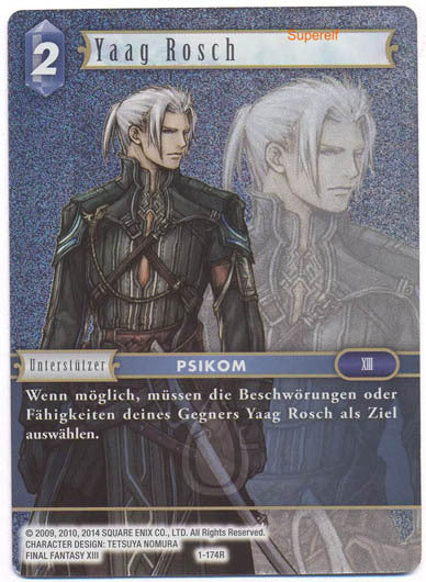 Final Fantasy Opus 1-174 R Yaag Rosch Wasser