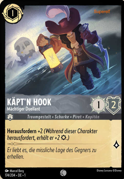 Lorcana Kapitel 1-174 C Käpt`n Hook Stahl