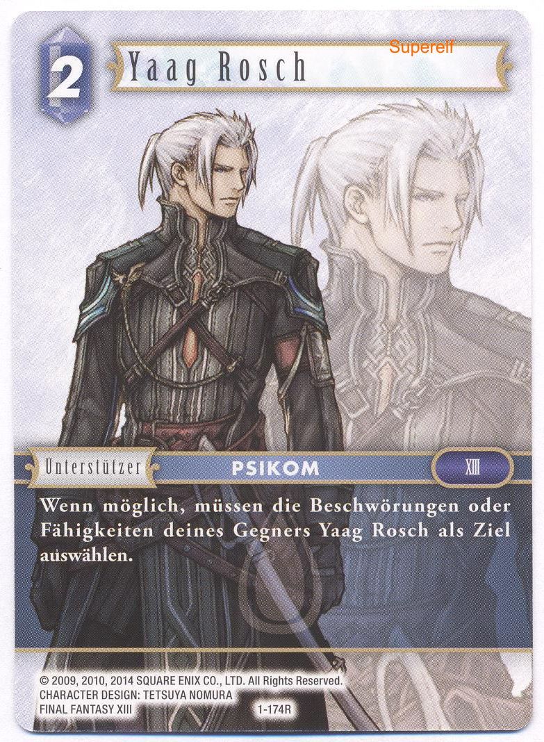 Final Fantasy Opus 1-174 R Yaag Rosch Wasser