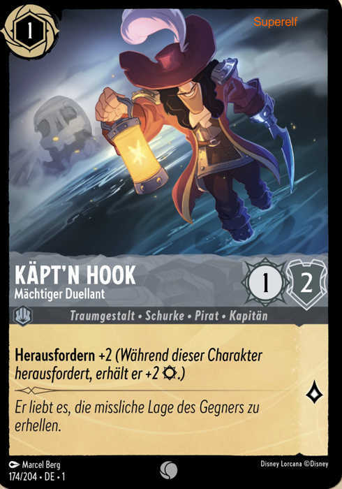 Lorcana Kapitel 1-174 C Käpt`n Hook Stahl