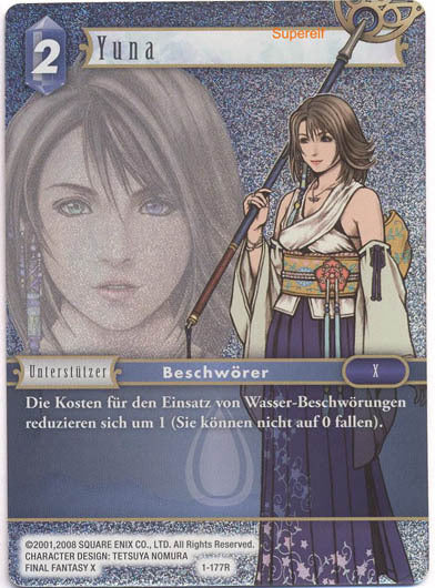 Final Fantasy Opus 1-177 R Yuna Wasser