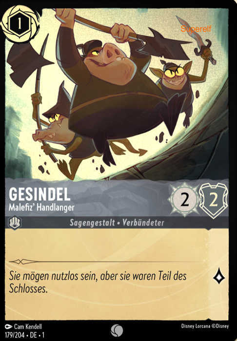 Lorcana Kapitel 1-179 C Gesindel Stahl