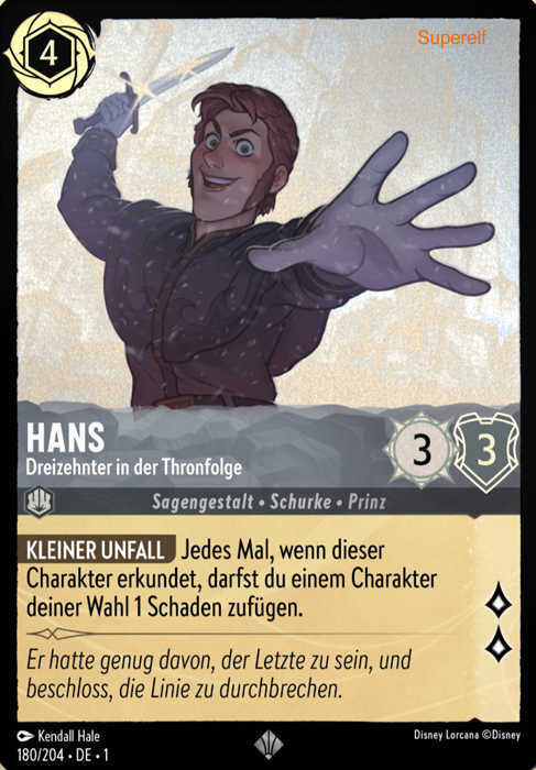 Lorcana Kapitel 1-180 SR Hans Stahl