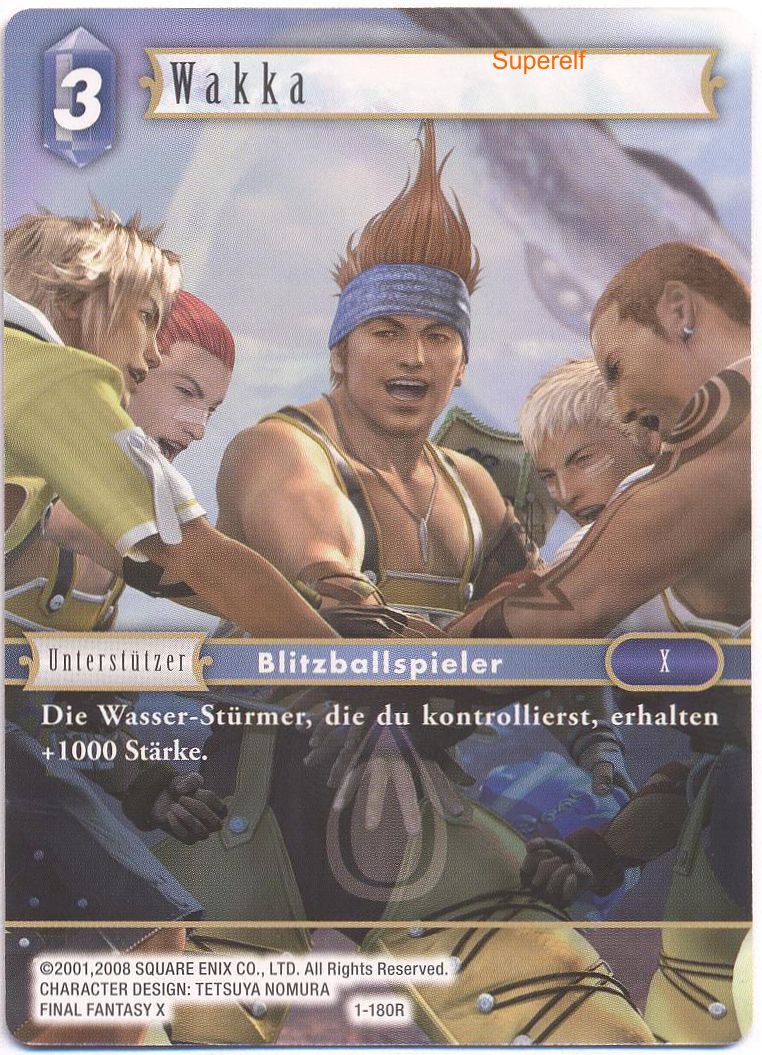 Final Fantasy Opus 1-180 R Wakka Wasser