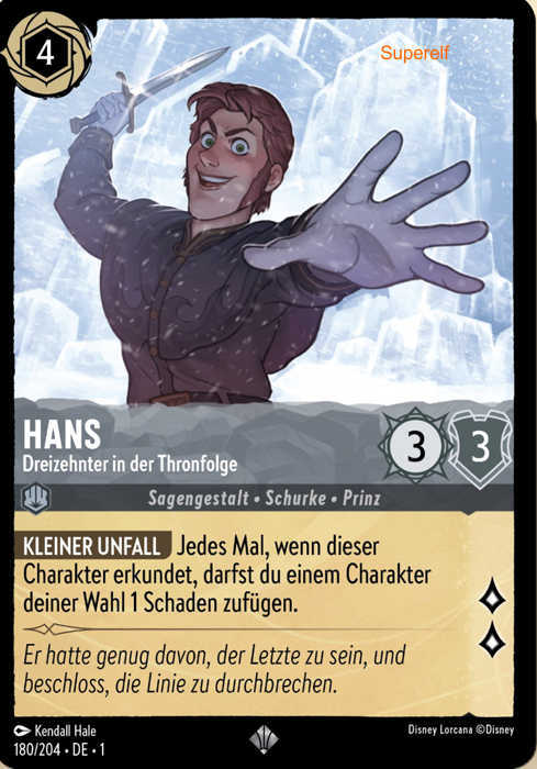 Lorcana Kapitel 1-180 SR Hans Stahl