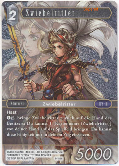 Final Fantasy Opus 1-181 H Zwiebelritter Licht - Wave 1 -