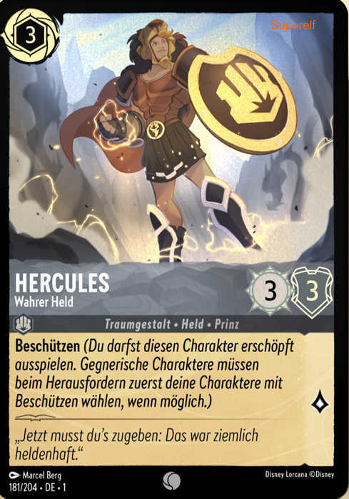 Lorcana Kapitel 1-181 C Hercules Stahl