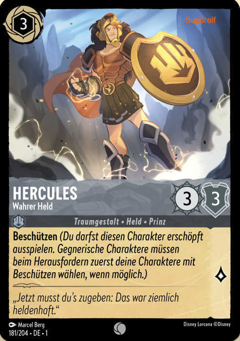 Lorcana Kapitel 1-181 C Hercules Stahl