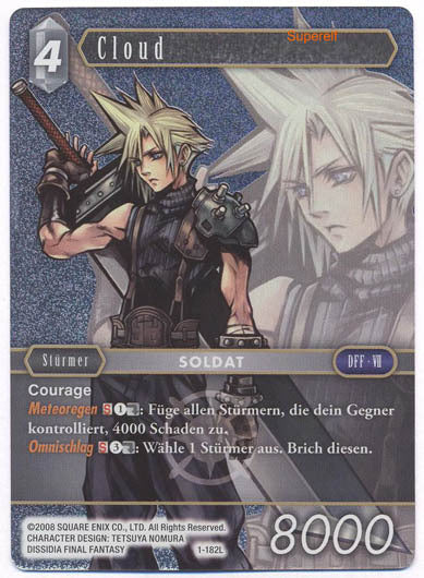 Final Fantasy Opus 1-182 L Cloud Licht - Wave 1 -