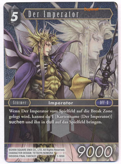 Final Fantasy Opus 1-185 H Der Imperator Dunkleheit