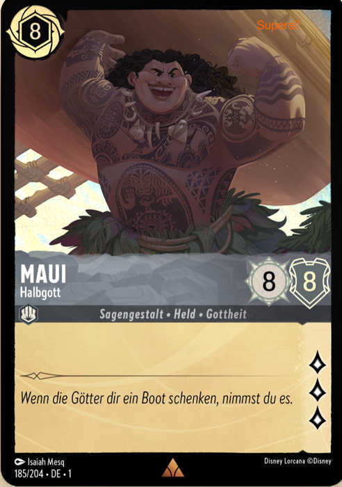 Lorcana Kapitel 1-185 R MAUI Stahl