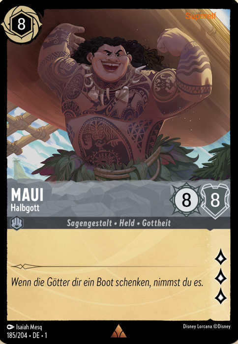 Lorcana Kapitel 1-185 R MAUI Stahl