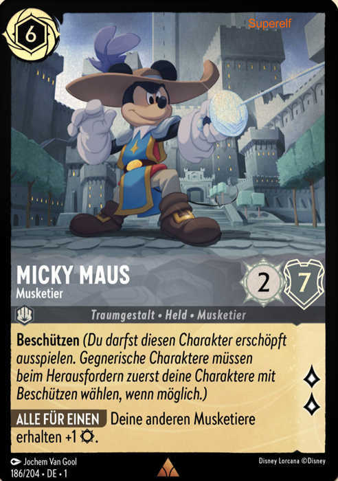 Lorcana Kapitel 1-186 R Micky Maus Stahl