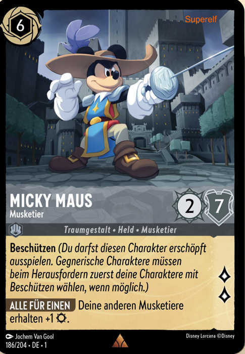 Lorcana Kapitel 1-186 R Micky Maus Stahl