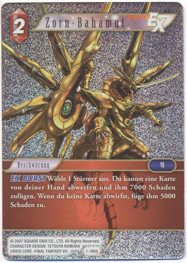 Final Fantasy Opus 1-190 S Bahamut Fury Feuer