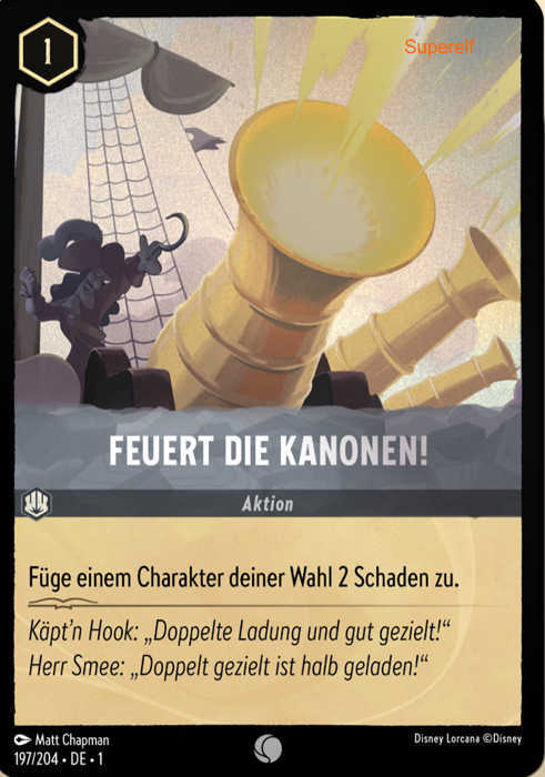 Lorcana Kapitel 1-197 C Feuert die Kanonen! Stahl