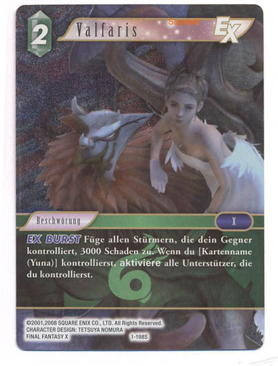 Final Fantasy Opus 1-198 S Valefor Wind