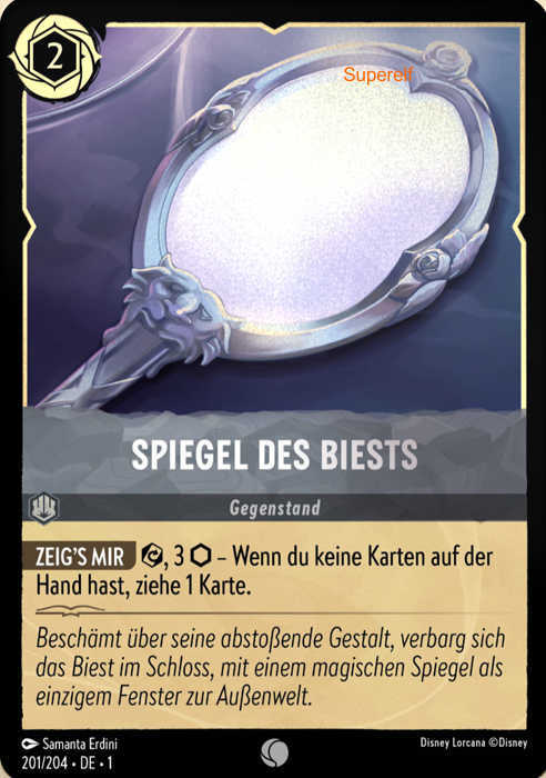 Lorcana Kapitel 1-201 C Spiegel des Biests Stahl