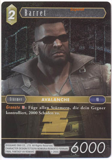Final Fantasy Opus 1-205 S Barret Erde