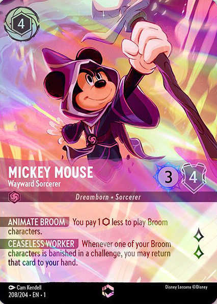 Lorcana Kapitel 1-208 Verzaubert Mickey Mouse Amethyst
