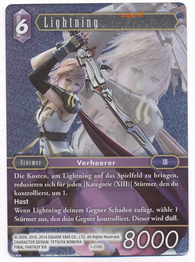 Final Fantasy Opus 1-210 S Lightning Blitz