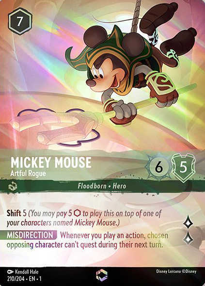 Lorcana Kapitel 1-210 Verzaubert Mickey Mouse Smaragd