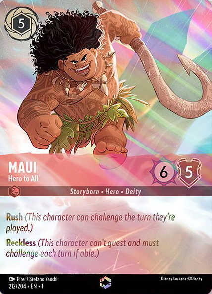 Lorcana Kapitel 1-212 Verzaubert Maui Held von Allen Rubin