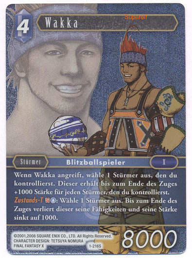 Final Fantasy Opus 1-216 S Wakka Wasser