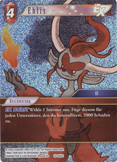 Final Fantasy Opus 10-003 C Eblis Feuer