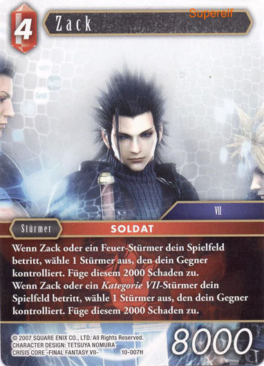 Final Fantasy Opus 10-007 H Zack Feuer
