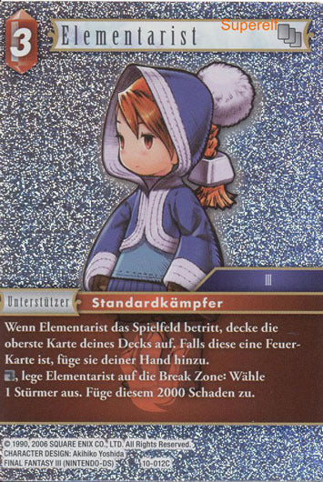 Final Fantasy Opus 10-012 C Elementarist Feuer