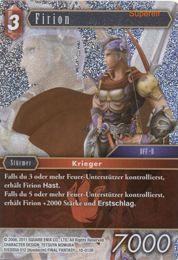 Final Fantasy Opus 10-013 R Firion Feuer