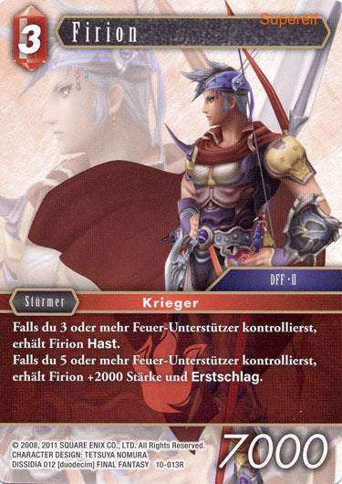 Final Fantasy Opus 10-013 R Firion Feuer
