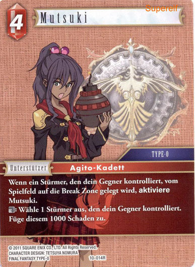 Final Fantasy Opus 10-014 R Mutsuki Feuer