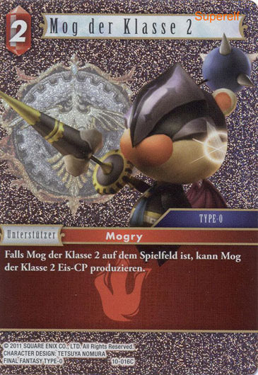 Final Fantasy Opus 10-016 C Mog der Klasse 2 Feuer
