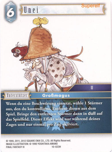 Final Fantasy Opus 10-023 H Unei Eis
