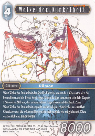 Final Fantasy Opus 10-028 L Wolke der Dunkelheit Eis