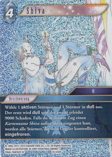 Final Fantasy Opus 10-030 H Shiva Eis