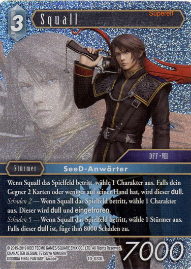 Final Fantasy Opus 10-033 L Squall Eis
