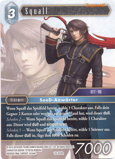 Final Fantasy Opus 10-033 L Squall Eis