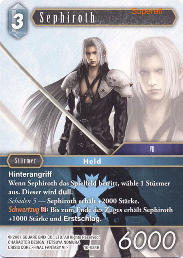Final Fantasy Opus 10-034 H Sephiroth Eis
