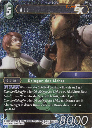 Final Fantasy Opus 10-043 H Arc Wind