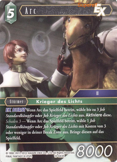 Final Fantasy Opus 10-043 H Arc Wind