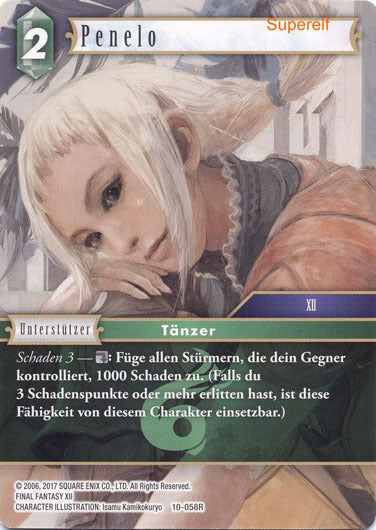 Final Fantasy Opus 10-058 R Penelo Wind
