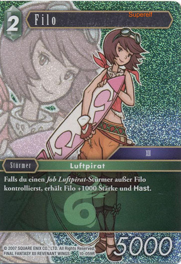 Final Fantasy Opus 10-059 R Filo Wind