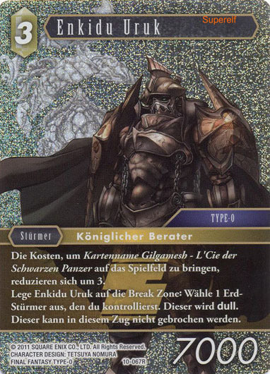 Final Fantasy Opus 10-067 R Enkidu Uruk Erde