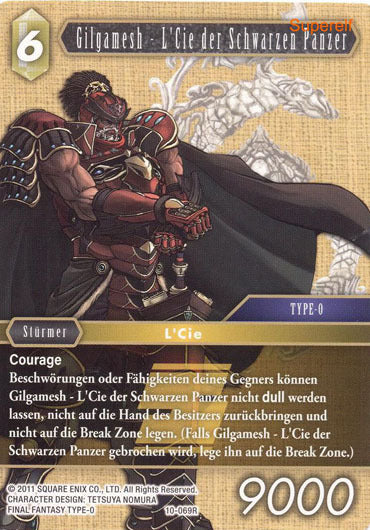 Final Fantasy Opus 10-069 R Gilgamesh - L'Cie der Schwarzen Panzer Erde