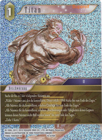 Final Fantasy Opus 10-076 H Titan Erde