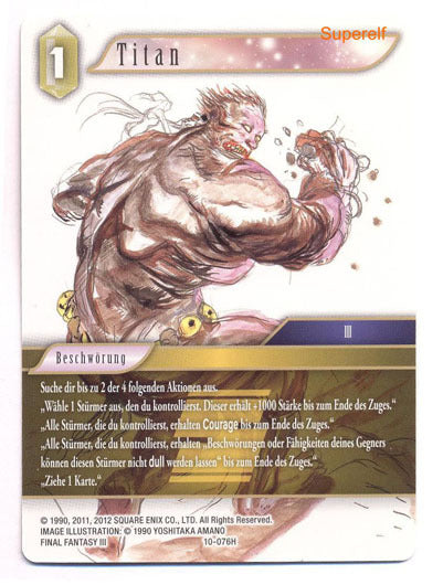 Final Fantasy Opus 10-076 H Titan Erde