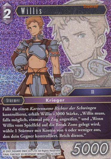 Final Fantasy Opus 10-087 R Willis Blitz